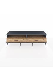Hyperion TV Ünitesi 2 Raflı 2 Çekmeceli  176x44x51 Antrasit-Çam/Çam