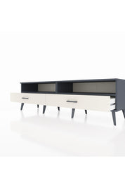 Hyperion TV Ünitesi 2 Raflı 2 Çekmeceli  176x44x51 Antrasit-Antrasit/Aytaşı