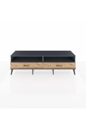 Hyperion TV Ünitesi 2 Raflı 2 Çekmeceli  176x44x51 Antrasit-Antrasit/Çam