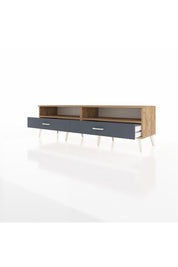 Hyperion TV Ünitesi 2 Raflı 2 Çekmeceli  176x44x51 Çam-Çam/Antrasit