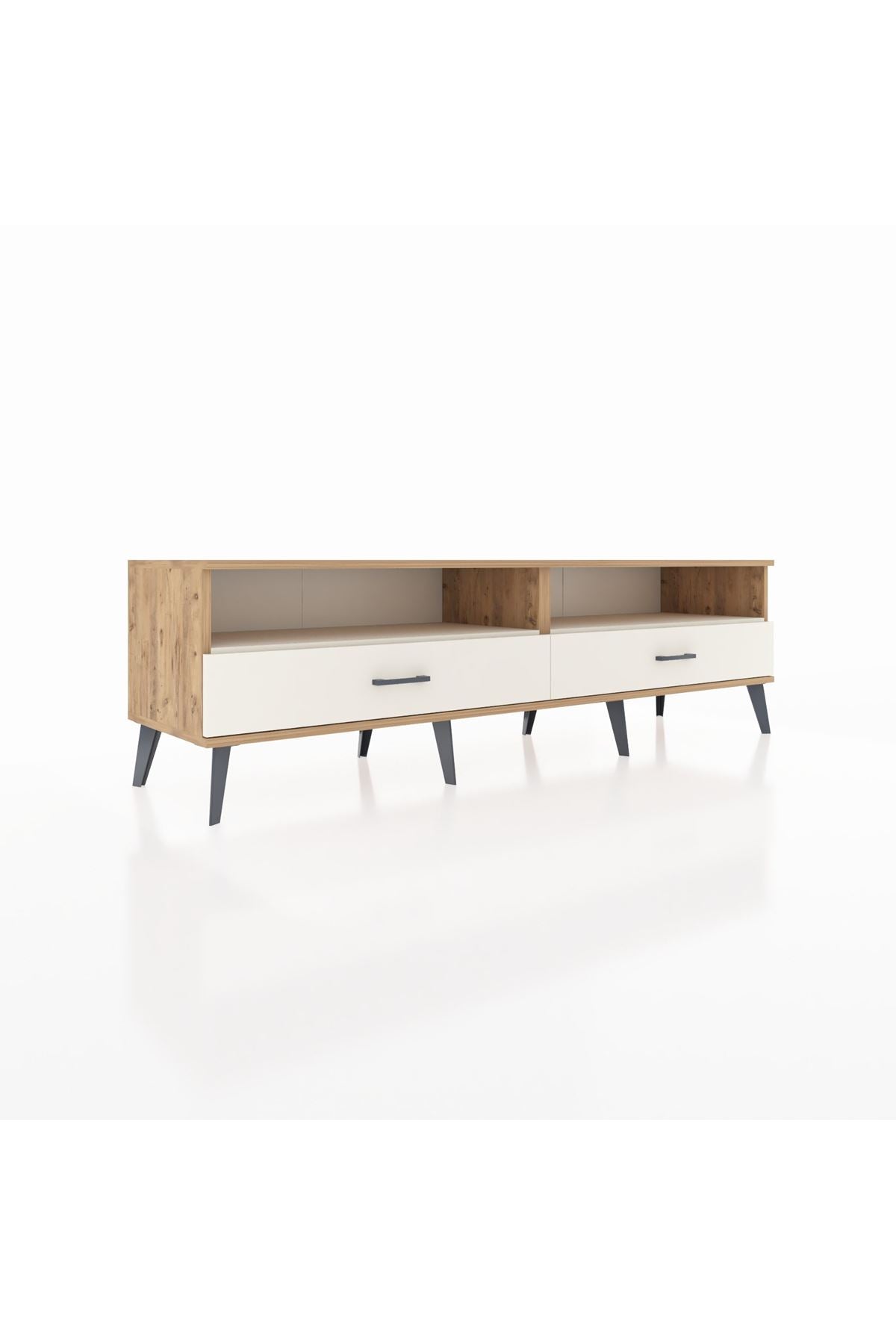 Hyperion TV Ünitesi 2 Raflı 2 Çekmeceli  176x44x51 Çam-Aytaşı/Aytaşı