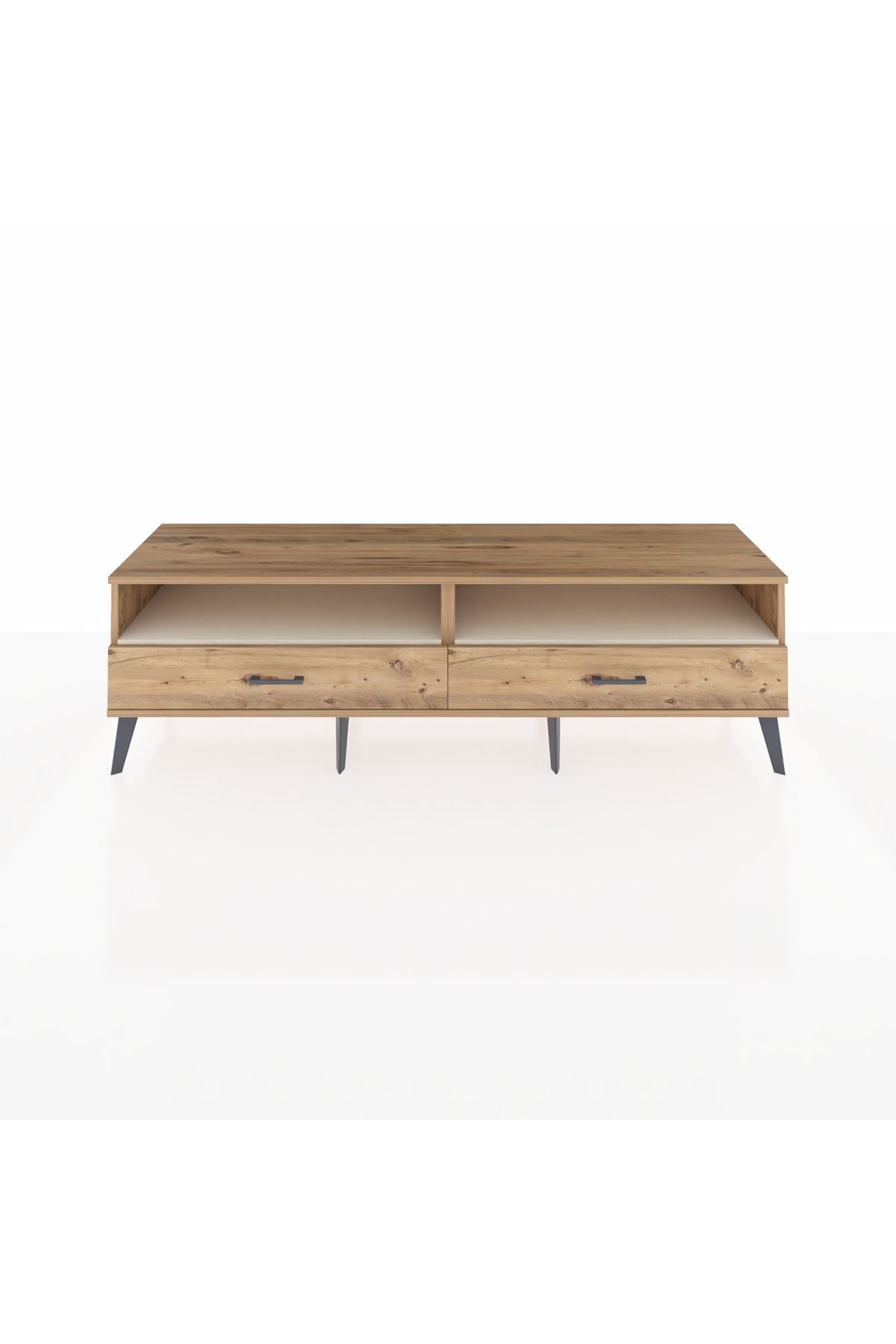 Hyperion TV Ünitesi 2 Raflı 2 Çekmeceli  176x44x51 Çam-Aytaşı/Çam