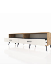 Hyperion TV Ünitesi 2 Raflı 2 Çekmeceli  176x44x51 Çam-Antrasit/Aytaşı
