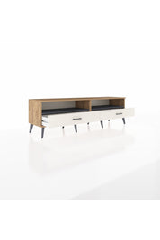 Hyperion TV Ünitesi 2 Raflı 2 Çekmeceli  176x44x51 Çam-Antrasit/Aytaşı