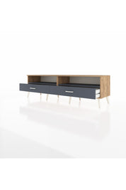 Hyperion TV Ünitesi 2 Raflı 2 Çekmeceli  176x44x51 Çam-Antrasit/Antrasit
