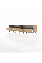 Hyperion TV Ünitesi 2 Raflı 2 Çekmeceli  176x44x51 Çam-Antrasit/Çam