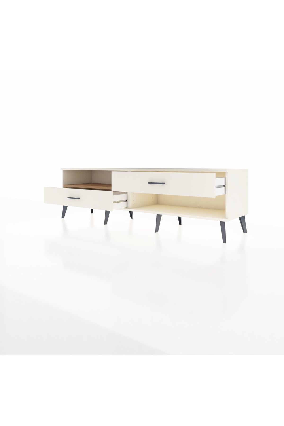 Hyperion TV Ünitesi Tek Raflı 2 Çekmeceli  176x44x51 Aytaşı-Çam/Aytaşı