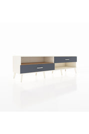 Hyperion TV Ünitesi Tek Raflı 2 Çekmeceli  176x44x51 Aytaşı-Çam/Antrasit