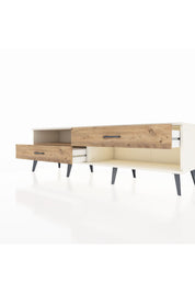 Hyperion TV Ünitesi Tek Raflı 2 Çekmeceli  176x44x51 Aytaşı-Çam/Çam