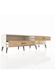 Hyperion TV Ünitesi Tek Raflı 2 Çekmeceli  176x44x51 Aytaşı-Çam/Çam