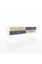 Hyperion TV Ünitesi Tek Raflı 2 Çekmeceli  176x44x51 Aytaşı-Aytaşı/Antrasit