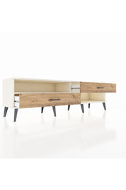 Hyperion TV Ünitesi Tek Raflı 2 Çekmeceli  176x44x51 Aytaşı-Aytaşı/Çam