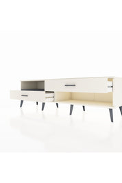 Hyperion TV Ünitesi Tek Raflı 2 Çekmeceli  176x44x51 Aytaşı-Antrasit/Aytaşı