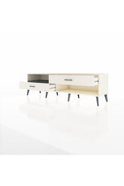 Hyperion TV Ünitesi Tek Raflı 2 Çekmeceli  176x44x51 Aytaşı-Antrasit/Aytaşı