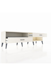 Hyperion TV Ünitesi Tek Raflı 2 Çekmeceli  176x44x51 Aytaşı-Antrasit/Aytaşı