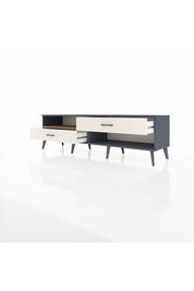 Hyperion TV Ünitesi Tek Raflı 2 Çekmeceli  176x44x51 Antrasit-Çam/Aytaşı