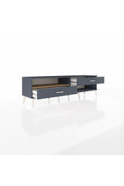 Hyperion TV Ünitesi Tek Raflı 2 Çekmeceli  176x44x51 Antrasit-Çam/Antrasit