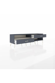 Hyperion TV Ünitesi Tek Raflı 2 Çekmeceli  176x44x51 Antrasit-Aytaşı/Antrasit