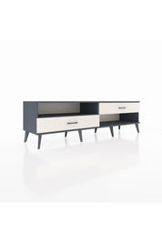 Hyperion TV Ünitesi Tek Raflı 2 Çekmeceli  176x44x51 Antrasit-Antrasit/Aytaşı