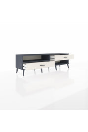 Hyperion TV Ünitesi Tek Raflı 2 Çekmeceli  176x44x51 Antrasit-Antrasit/Aytaşı