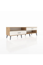 Hyperion TV Ünitesi Tek Raflı 2 Çekmeceli  176x44x51 Çam-Aytaşı/Aytaşı