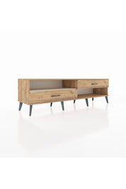 Hyperion TV Ünitesi Tek Raflı 2 Çekmeceli  176x44x51 Çam-Aytaşı/Çam