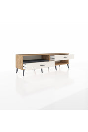 Hyperion TV Ünitesi Tek Raflı 2 Çekmeceli  176x44x51 Çam-Antrasit/Aytaşı