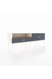 Hyperion TV Ünitesi Tek Raflı 2 Çekmeceli  176x44x51 Aytaşı-Çam/Antrasit