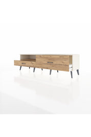 Hyperion TV Ünitesi Tek Raflı 2 Çekmeceli  176x44x51 Aytaşı-Çam/Çam