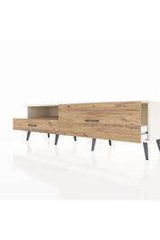 Hyperion TV Ünitesi Tek Raflı 2 Çekmeceli  176x44x51 Aytaşı-Çam/Çam