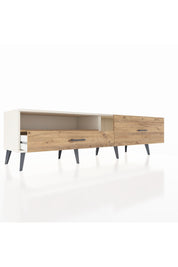 Hyperion TV Ünitesi Tek Raflı 2 Çekmeceli  176x44x51 Aytaşı-Çam/Çam