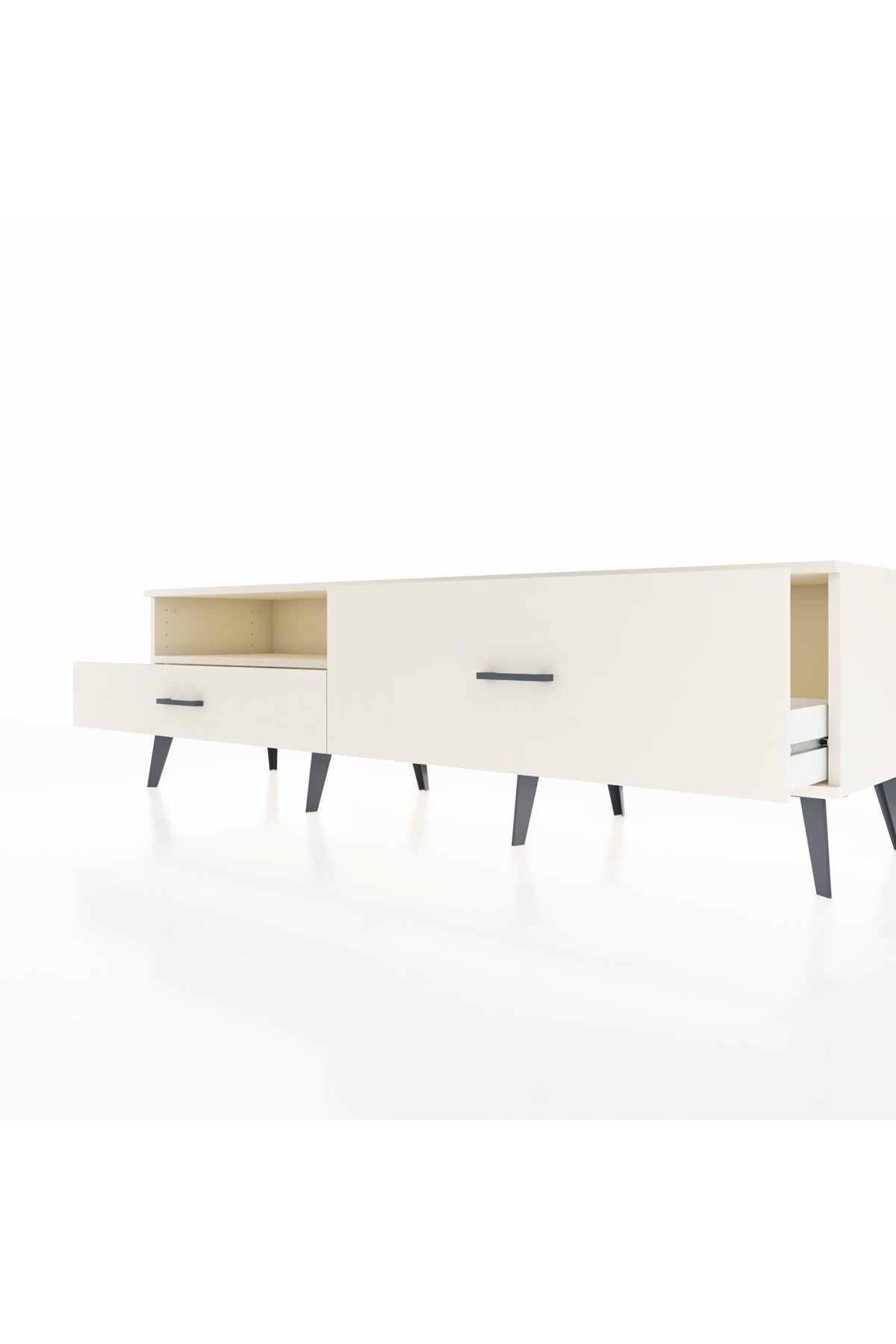 Hyperion TV Ünitesi Tek Raflı 2 Çekmeceli  176x44x51 Aytaşı-Aytaşı/Aytaşı