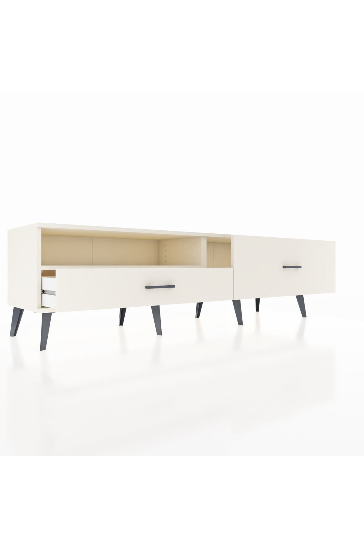 Hyperion TV Ünitesi Tek Raflı 2 Çekmeceli  176x44x51 Aytaşı-Aytaşı/Aytaşı