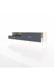 Hyperion TV Ünitesi Tek Raflı 2 Çekmeceli  176x44x51 Aytaşı-Antrasit/Antrasit