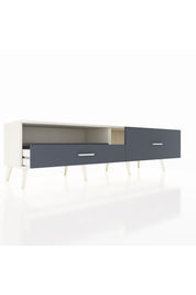 Hyperion TV Ünitesi Tek Raflı 2 Çekmeceli  176x44x51 Aytaşı-Antrasit/Antrasit