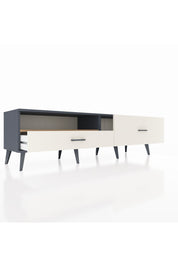 Hyperion TV Ünitesi Tek Raflı 2 Çekmeceli  176x44x51 Antrasit-Çam/Aytaşı