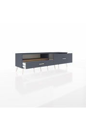 Hyperion TV Ünitesi Tek Raflı 2 Çekmeceli  176x44x51 Antrasit-Çam/Antrasit