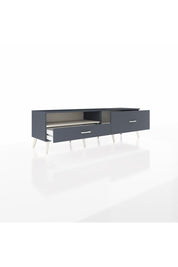 Hyperion TV Ünitesi Tek Raflı 2 Çekmeceli  176x44x51 Antrasit-Aytaşı/Antrasit