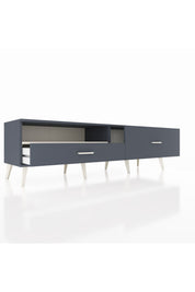 Hyperion TV Ünitesi Tek Raflı 2 Çekmeceli  176x44x51 Antrasit-Aytaşı/Antrasit