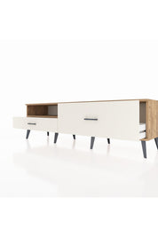 Hyperion TV Ünitesi Tek Raflı 2 Çekmeceli  176x44x51 Çam-Çam/Aytaşı