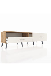 Hyperion TV Ünitesi Tek Raflı 2 Çekmeceli  176x44x51 Çam-Çam/Aytaşı