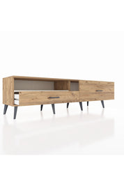 Hyperion TV Ünitesi Tek Raflı 2 Çekmeceli  176x44x51 Çam-Aytaşı/Çam