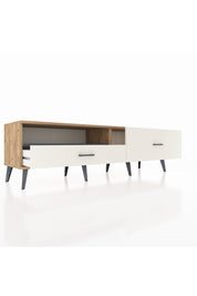 Hyperion TV Ünitesi Tek Raflı 2 Çekmeceli  176x44x51 Çam-Antrasit/Aytaşı