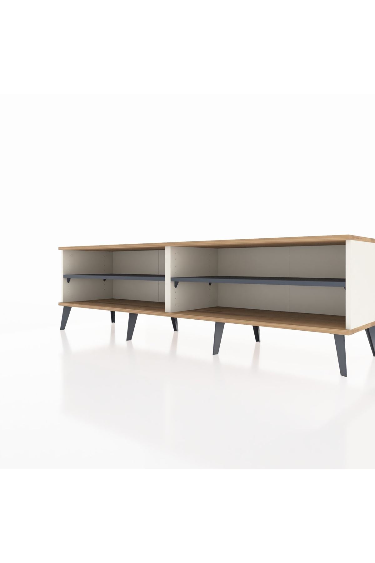 Hyperion TV Ünitesi 2 Raflı  176x44x51 Aytaşı-Çam/Antrasit