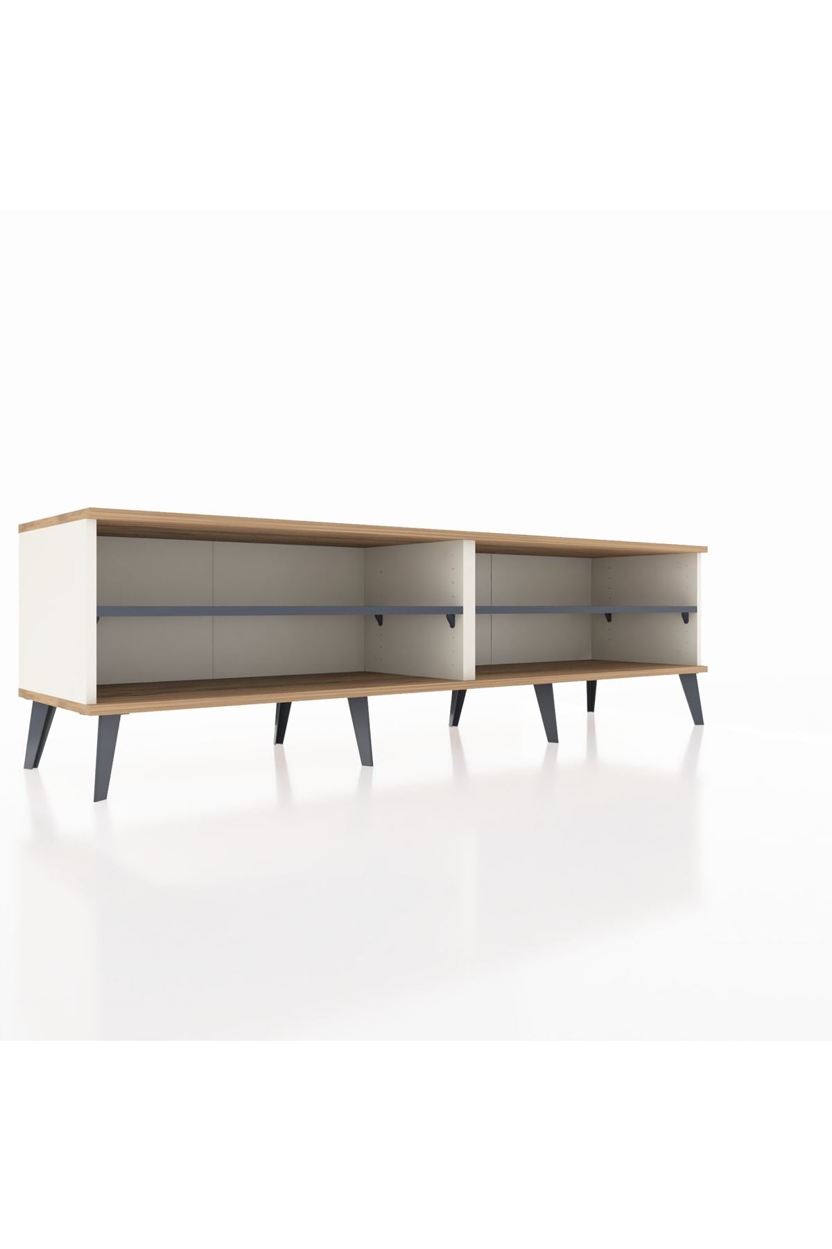 Hyperion TV Ünitesi 2 Raflı  176x44x51 Aytaşı-Çam/Antrasit