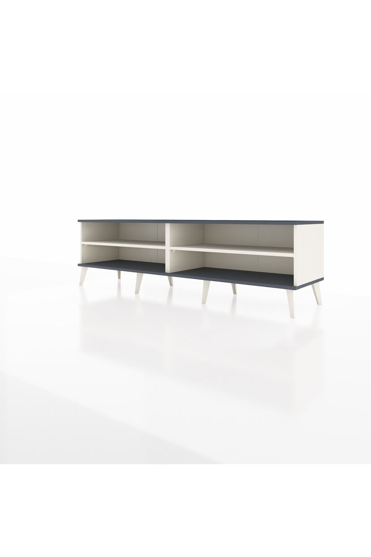 Hyperion TV Ünitesi 2 Raflı  176x44x51 Aytaşı-Antrasit/Aytaşı