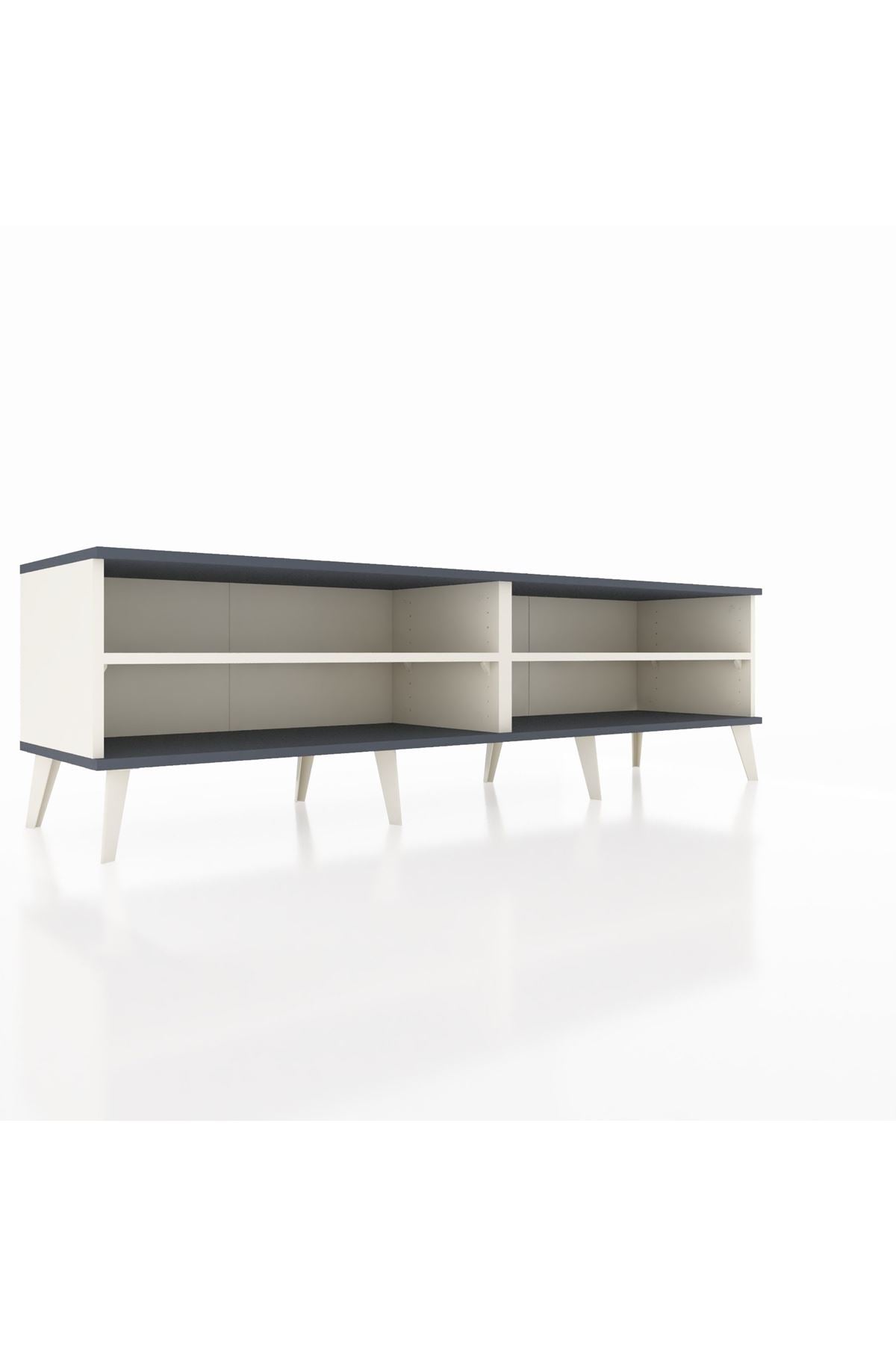 Hyperion TV Ünitesi 2 Raflı  176x44x51 Aytaşı-Antrasit/Aytaşı