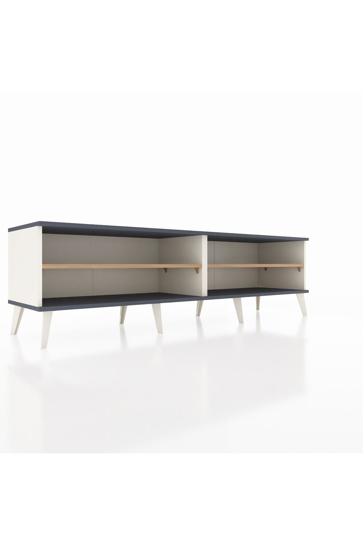 Hyperion TV Ünitesi 2 Raflı  176x44x51 Aytaşı-Antrasit/Çam