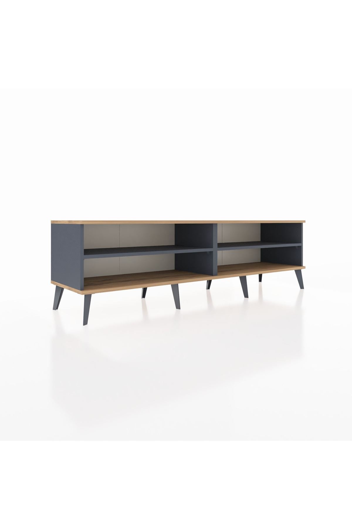 Hyperion TV Ünitesi 2 Raflı  176x44x51 Antrasit-Çam/Antrasit