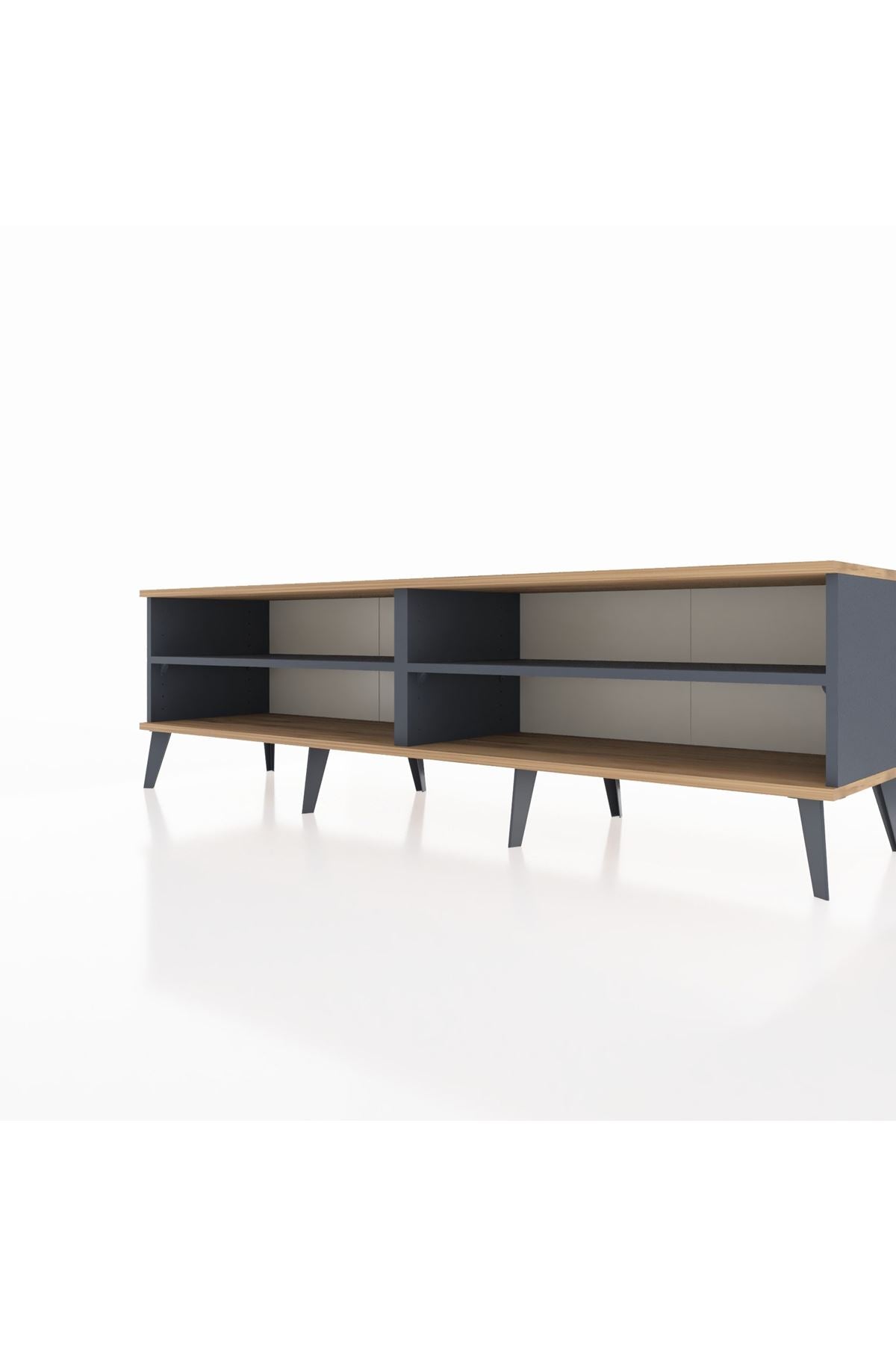 Hyperion TV Ünitesi 2 Raflı  176x44x51 Antrasit-Çam/Antrasit